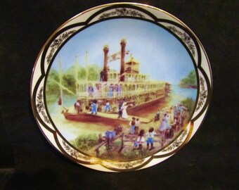Rusty Money Art Etsy - rusty money s riverboat honeymoon collector plate